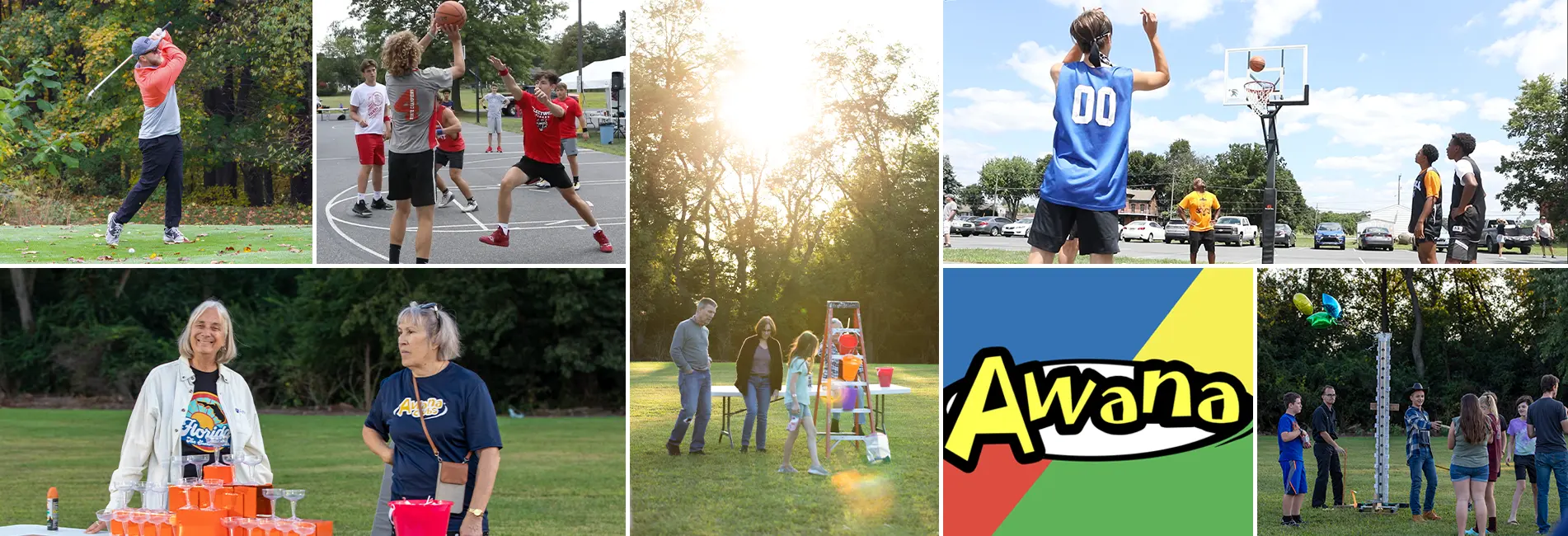 A compilation of photos from various Trinity BFC events. There are some from an Awana night outside, a golfing event, and the 3v3 basketball tournament.
